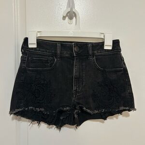 American Eagle Outfitters Black Denim Shorts
